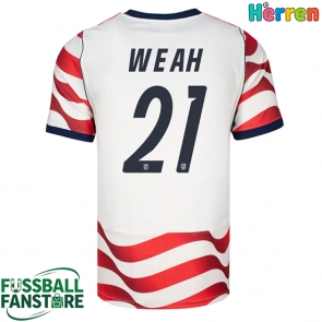 Vereinigte Staaten Timothy Weah #21 Replik Heimtrikot WM 2026 Kurzarm